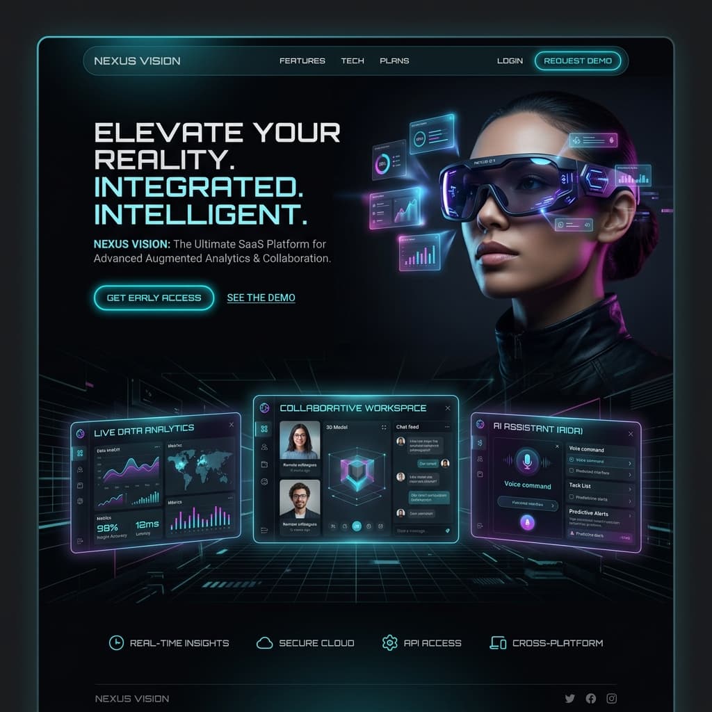 Aura Landing project screenshot